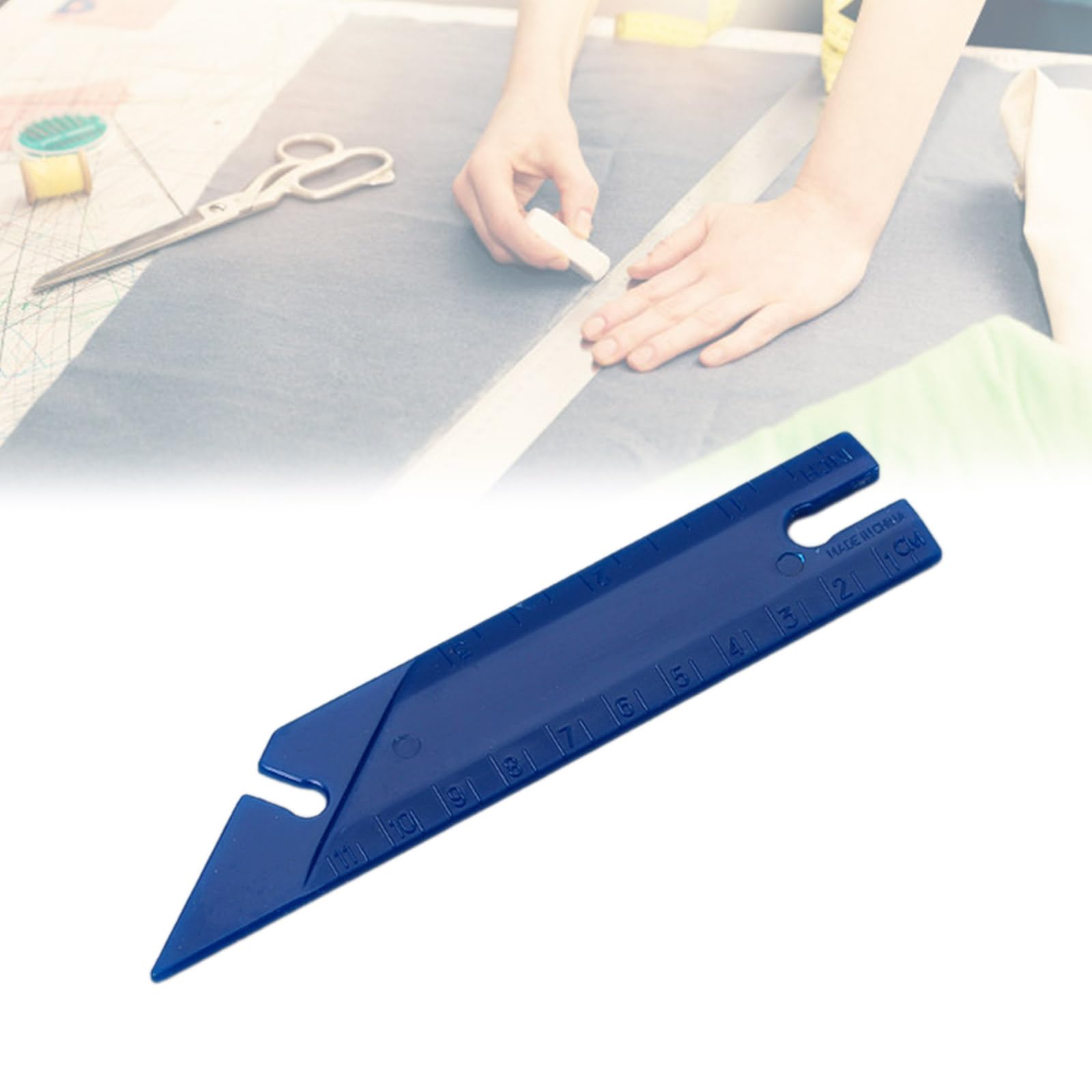 Sewing Tool Multifunction Sleeve Cage Button Positioning Proofing Ruler Pocket LinePatchwork Ruler