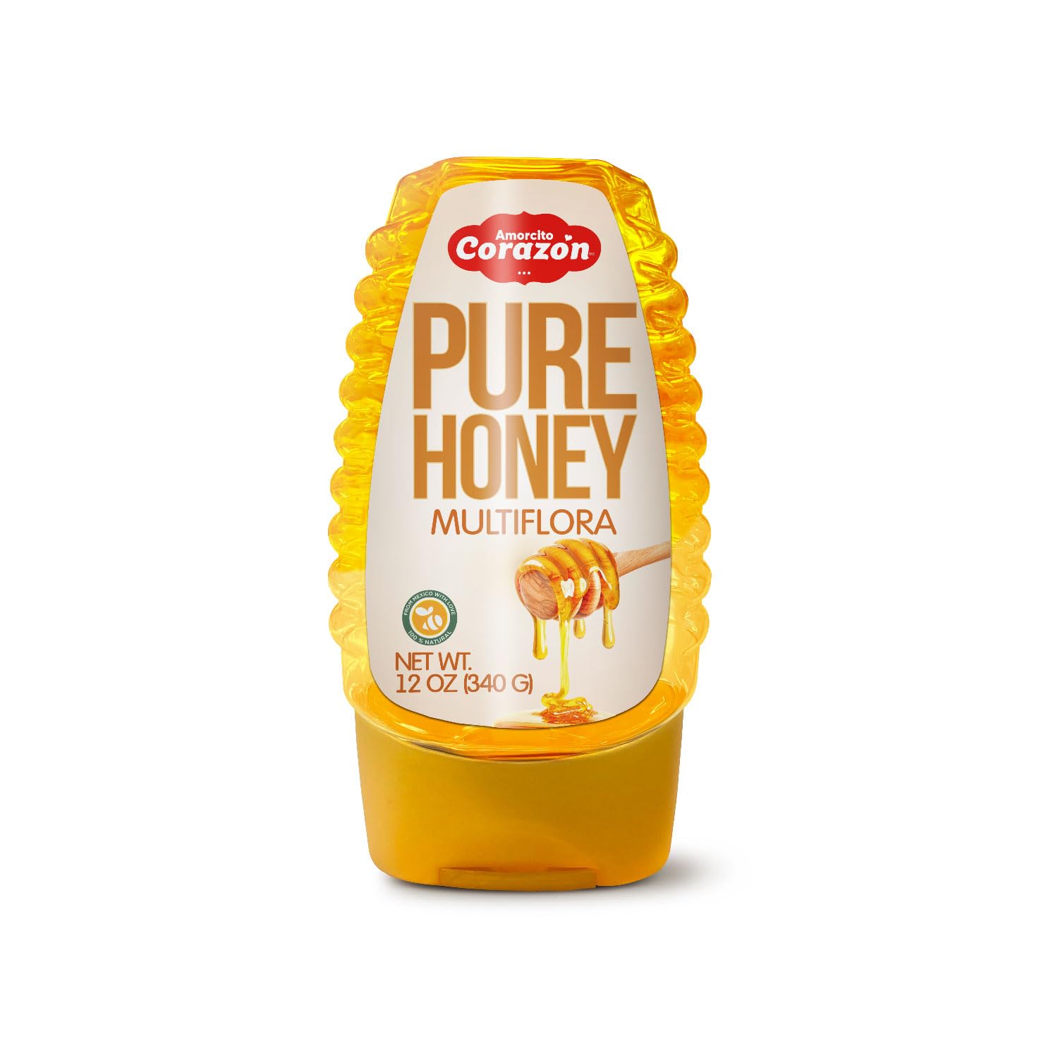 Amorcito Corazón Squeezable Pure Raw Honey 10.6oz (300g)