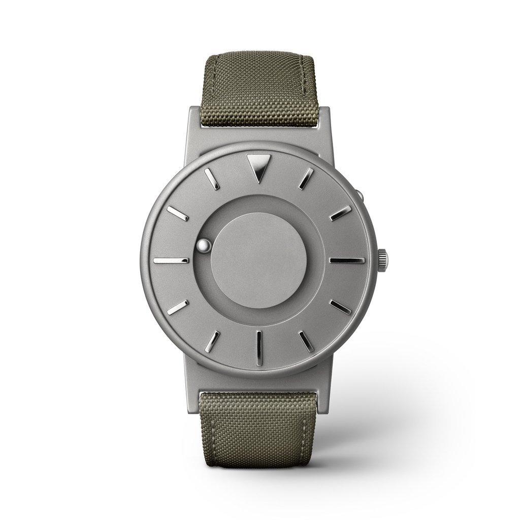 EONE Bradley Canvas Olive Green Quartz Titanium Watch, Gray, Casual (B01G3U3LZQ) Amazon Price History, Amazon Price Tracker