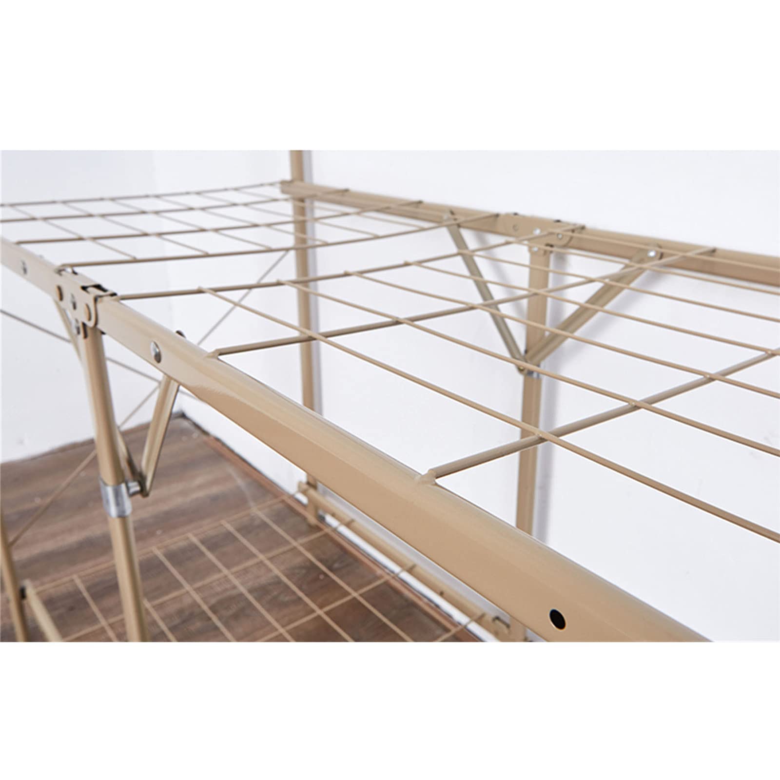 Armario para el hogar, Armario Plegable con Cremallera de Tela portátil, Armario telescópico Resistente, Barra para Ropa, Estante para Ropa (B 160 * 95 * 45CM)