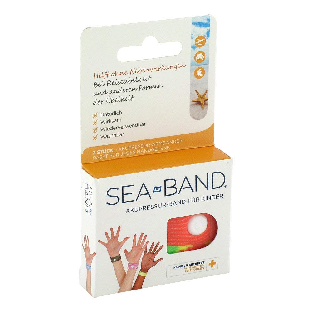 Sea-Band Cinta de acupresión original para niños, 2 unidades