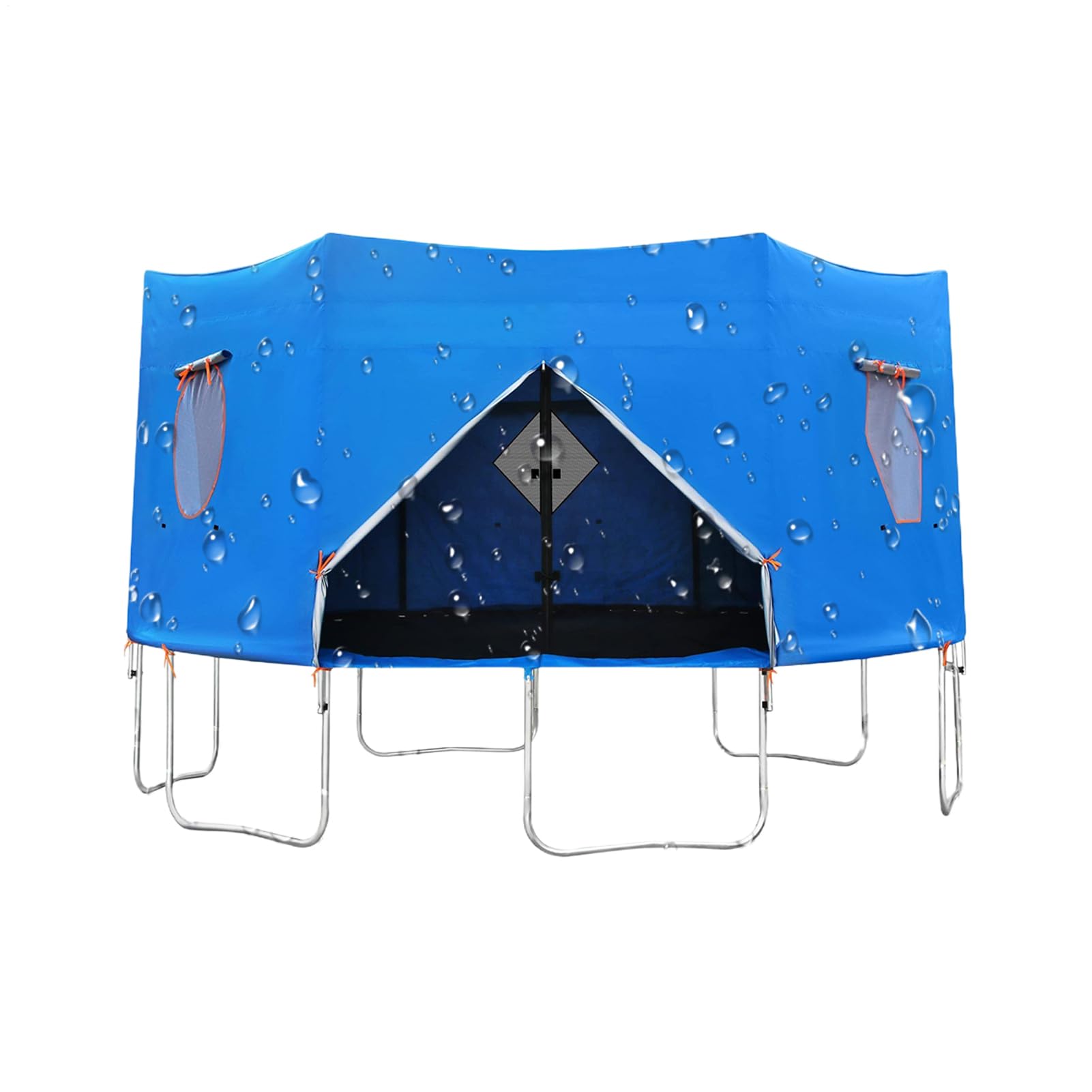 Telo parasole per trampolino, impermeabile, antivento, protezione per tutte le stagioni, per camper, campeggio, inverno, estate, giochi, giardino, esterno