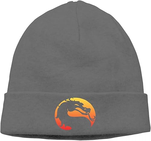 Men's Viking Dragon Skullies Beanie Caps, 3D Print Norse Myth Jormungandr Winter Warm Elastic Thin Bonnet Knitting Hat