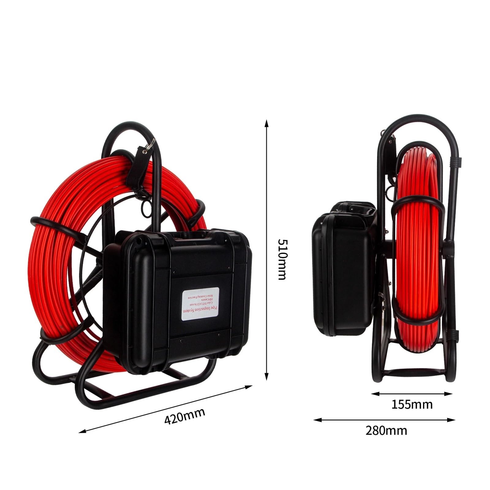Kamera Drenażowa Kamera Inspekcyjna Rur 512Hz Sonda/nadajnik + Samopoziomowanie, 9-calowy Ekran HD1080P, Kanał Ściekowy, Endoskop Przemysłowy(20m,DVR Video WIFI)