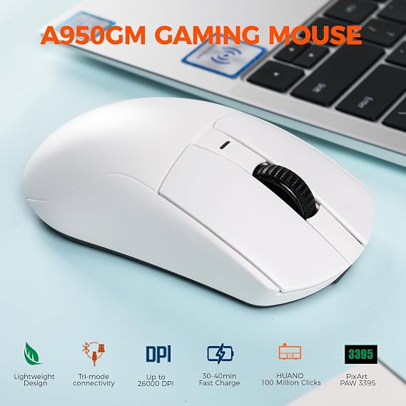 DAREU COOL60 60% Hall Effect Gaming Keyboard and A950GM Wireless Gaming Mouse Combo