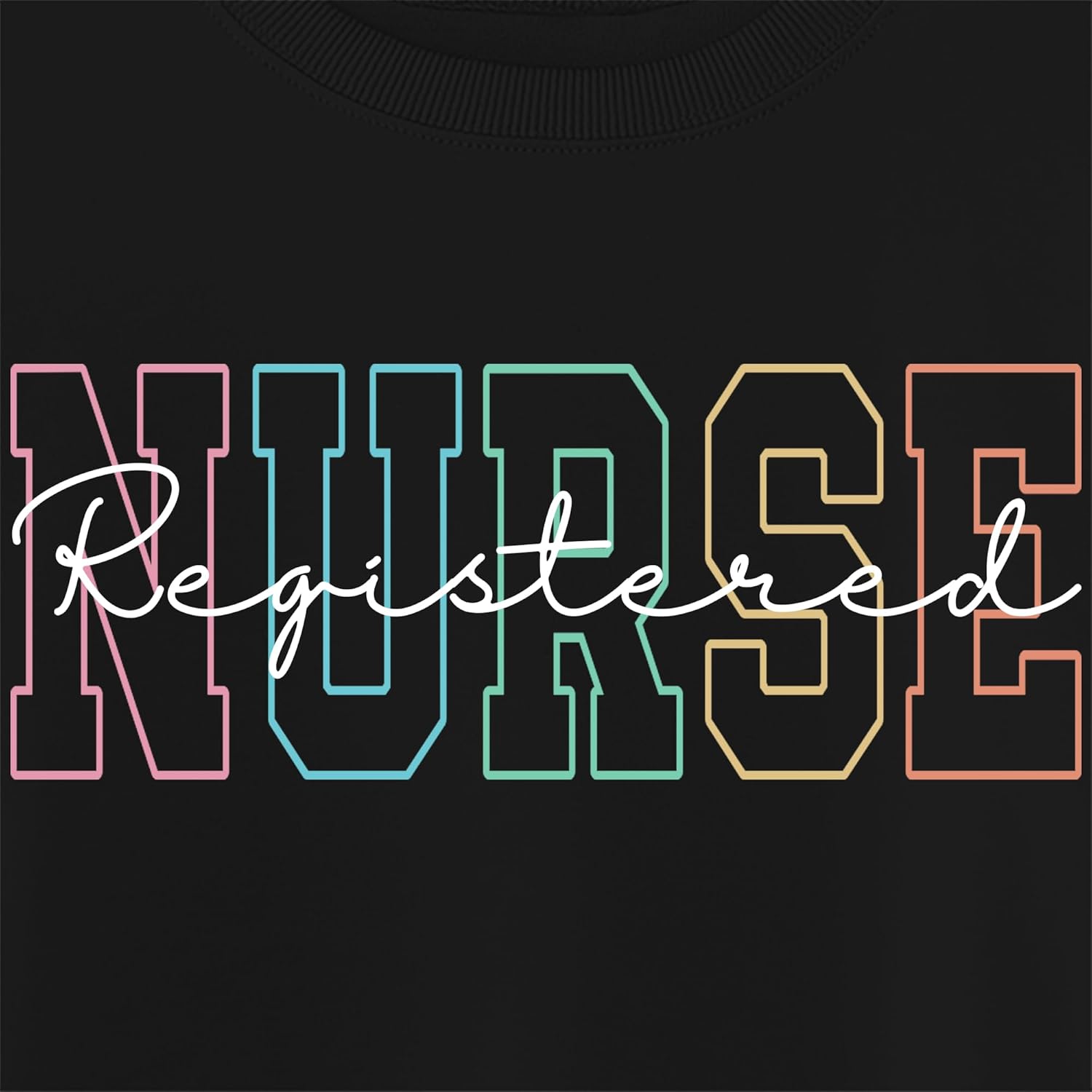 Registered Nurse Sweatshirt Women RN Nurse Long Sleeve Graphic Shirts Nursing School Student Pullover Tops - Image 4