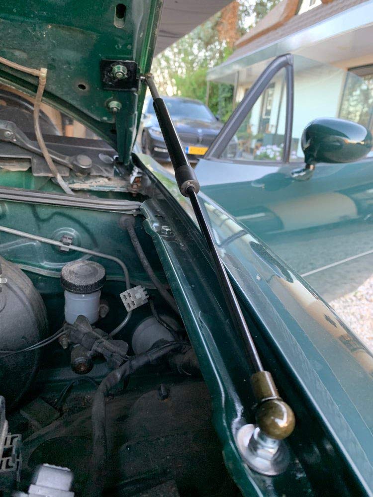 JINGLING Puntoni per cofano per MX5 MX-5 NA NB 1989-2005 Ammortizzatori a gas per cofano anteriore Supporti di sollevamento Modificare Nessuna foratura DUE ANNI