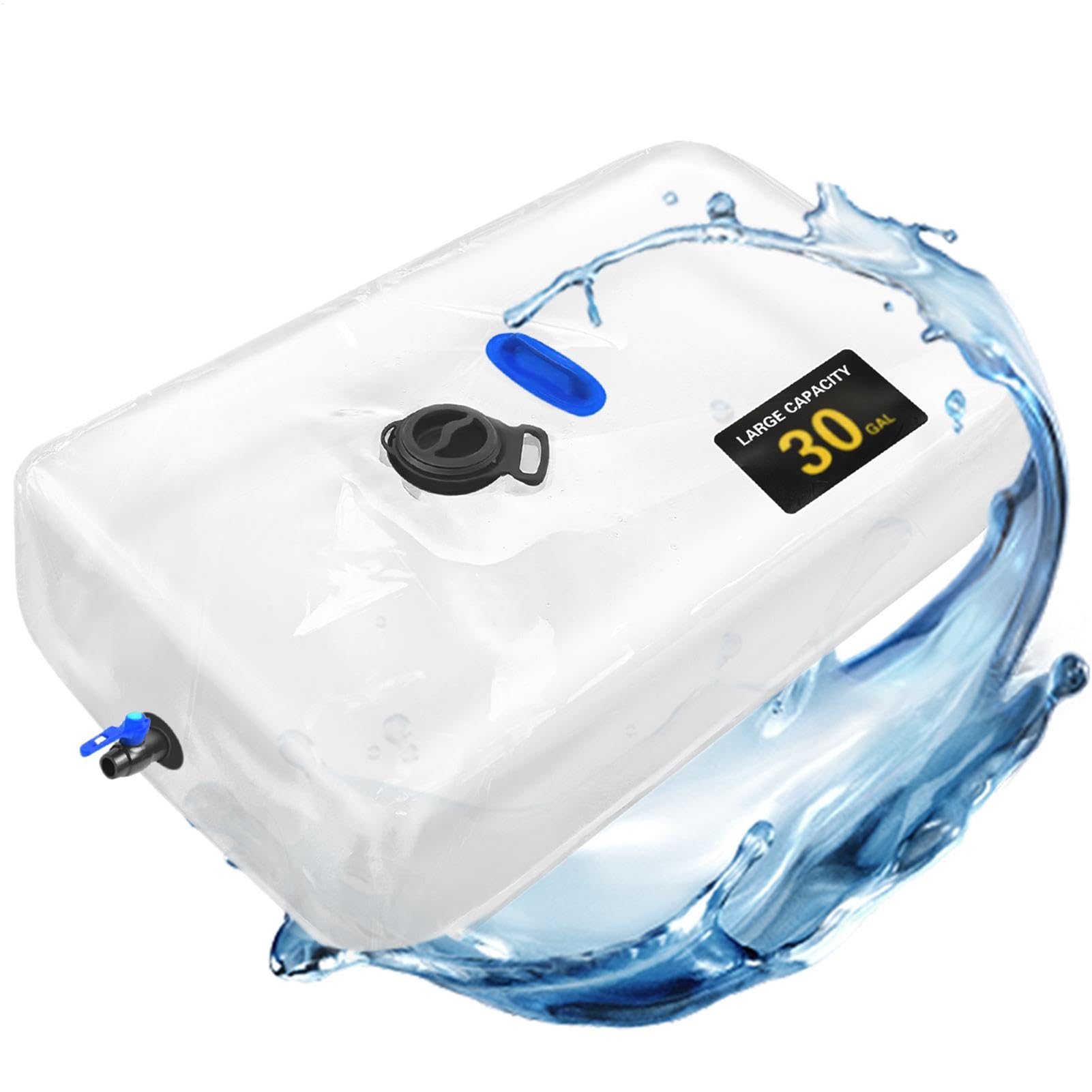 RV Wasserblase Hydration Wasserbeutel Faltbarer Wassertank Camping Wassertasche Transparent Wasserspeicher Wasserspeicher Behälter Transparent Camping Wassertasche für Camping Garten