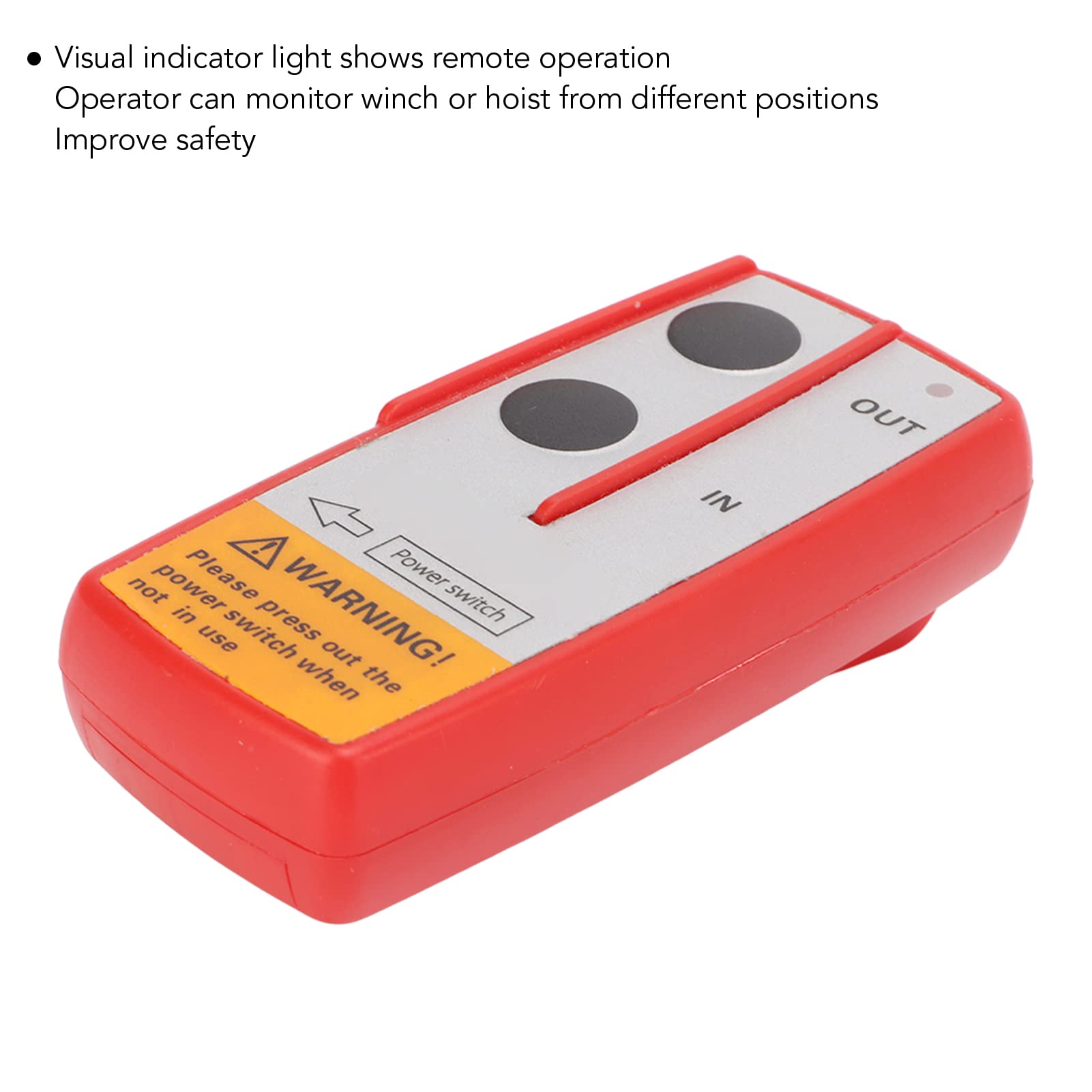 Akozon DC12V/24V 75fts Wciągarka Bezprzewodowa Zestaw Zdalnego Sterowania Uniwersalna Bezprzewodowa Wciągarka Przełącznik Zdalnego Sterowania Elektryczny Kontroler Wciągarki z(Czerwony)