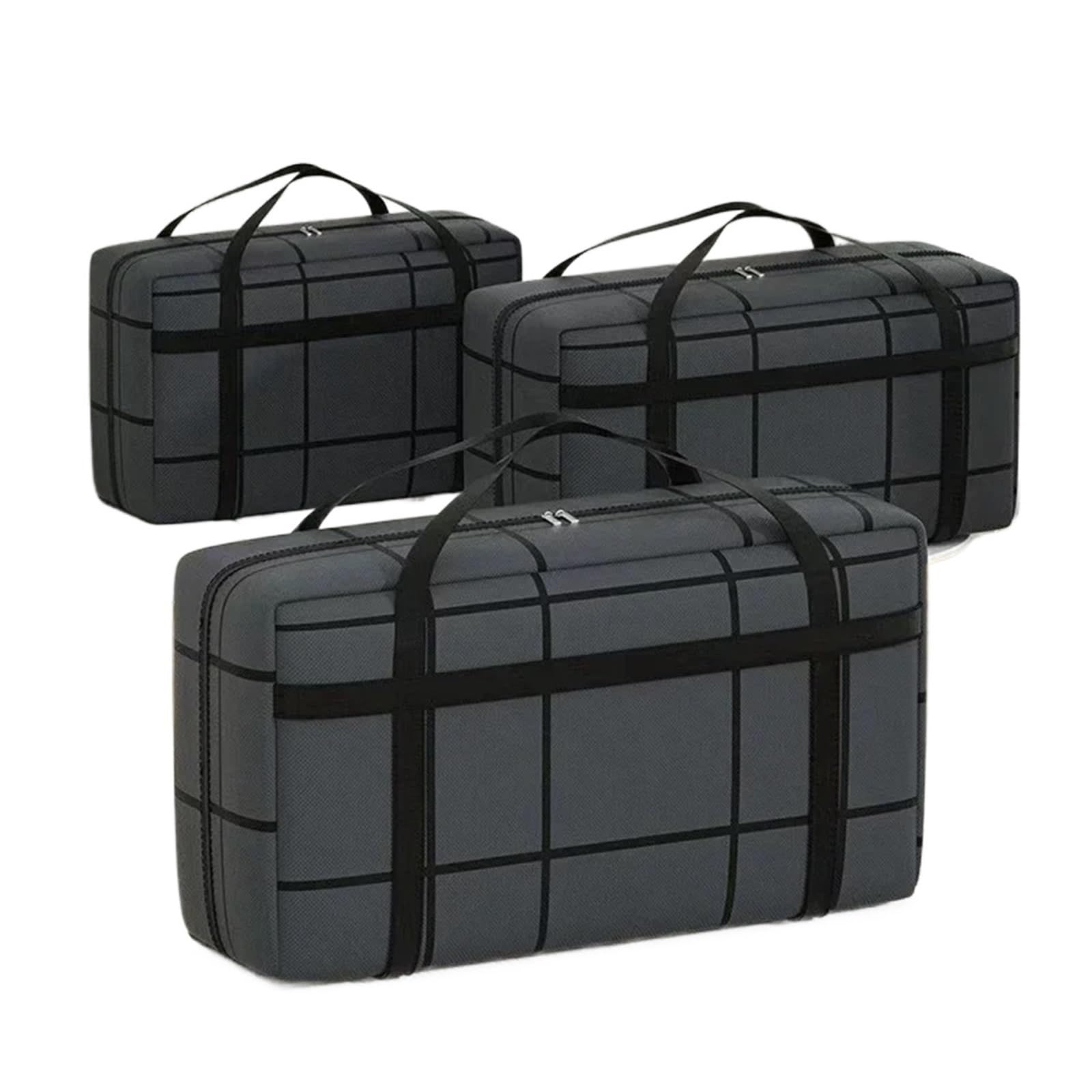 GIUPLOKID Moving Storage Bags, Moving Bags Pack Of 3 Black 40L To 180L(40L)