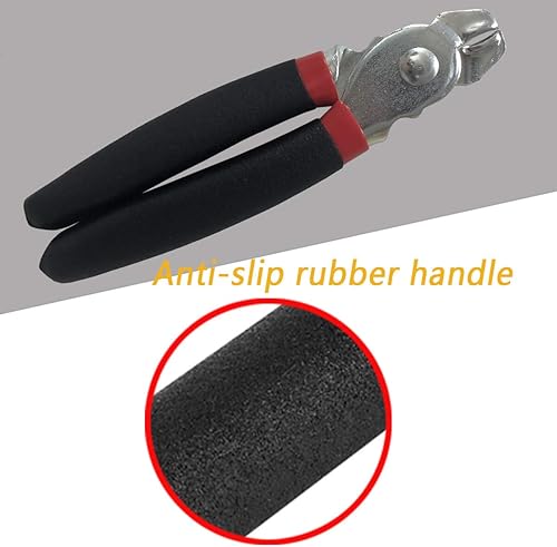 Miniatura 3 de NIDAYE - Juego de alicates para anillos de cerdo, 200 unidades, galvanizados, kit de instalación de tapicería para bungeecables de choque, jaulas de