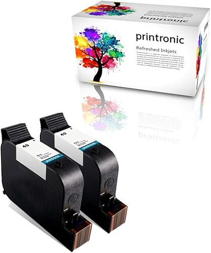 Cartucho de tinta remanufacturado de repuesto para HP 40 51640A (2 negro)