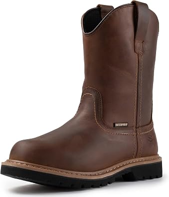 SUREWAY 10in Mens Soft/Steel Toe Waterproof Wellington Work Boot