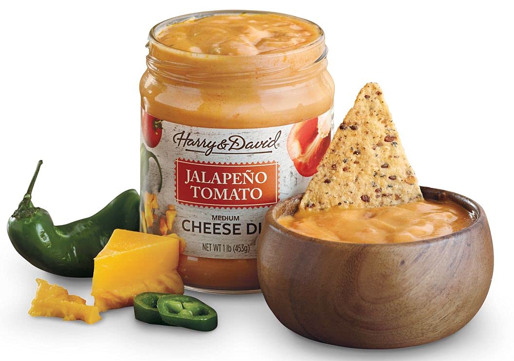 Harry & David Jalapeno Tomato Cheese Dip (16 Ounces), Party Dip, Game Day Snack, Super Bowl Appetizer