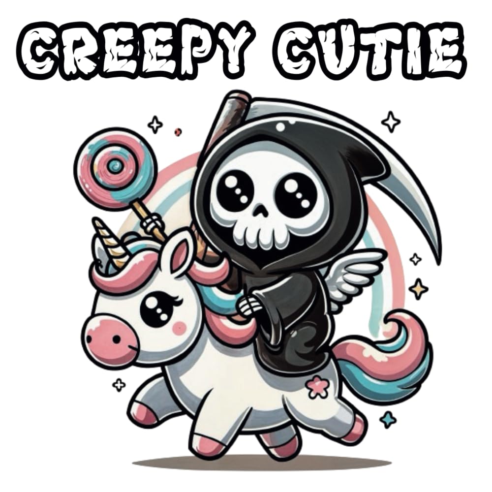 Creepy Cutie: Gothic world coloring bold and easy Horror Spooky Creatures for Stress Relief & Relaxation, Showcasing a delightful blend of creepy and ... (Spooky Cutie Bold and Easy Coloring Books)