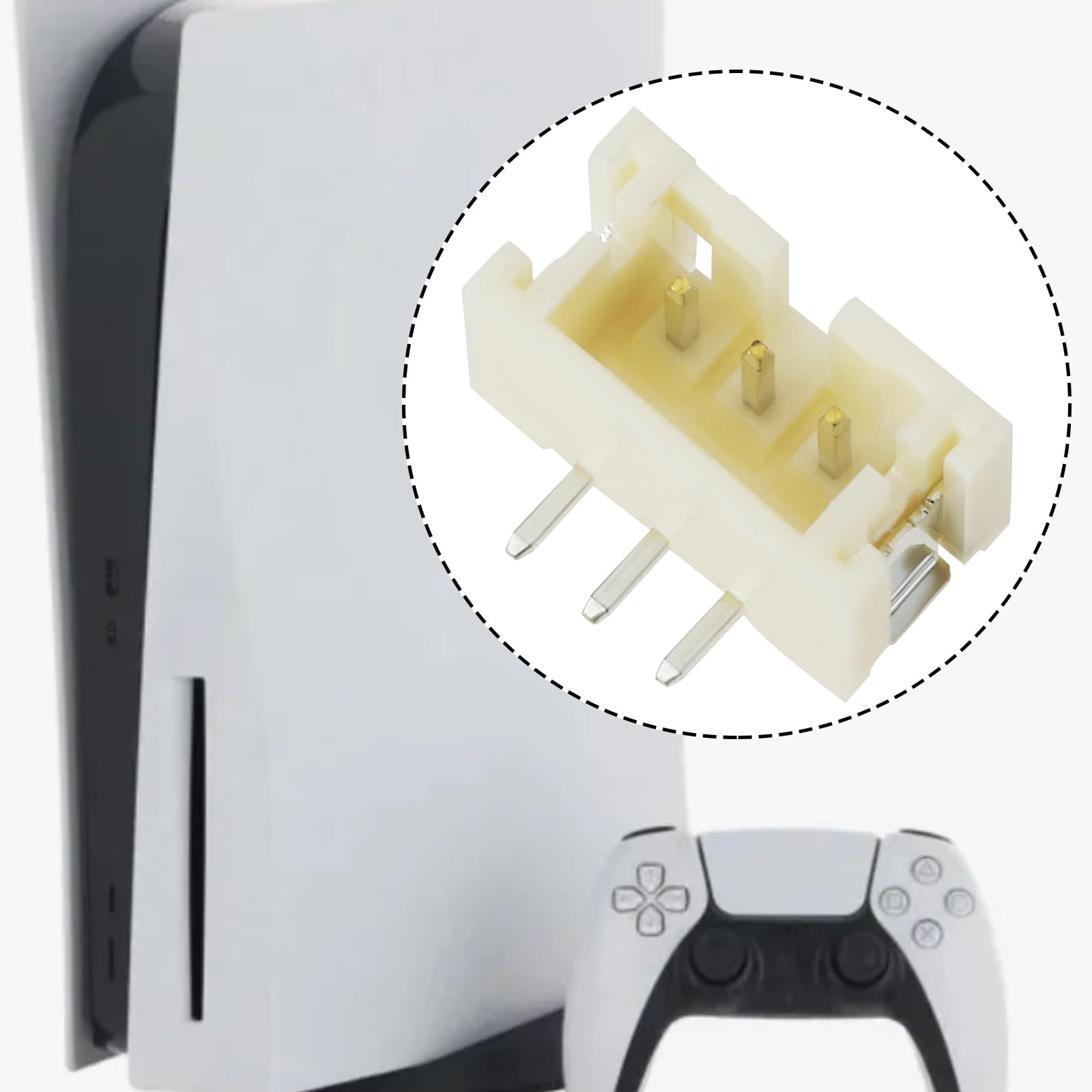 Lot de 4 ventilateurs de refroidissement pour console de jeu - Interface 3 broches compatible avec Sony PlayStation 5