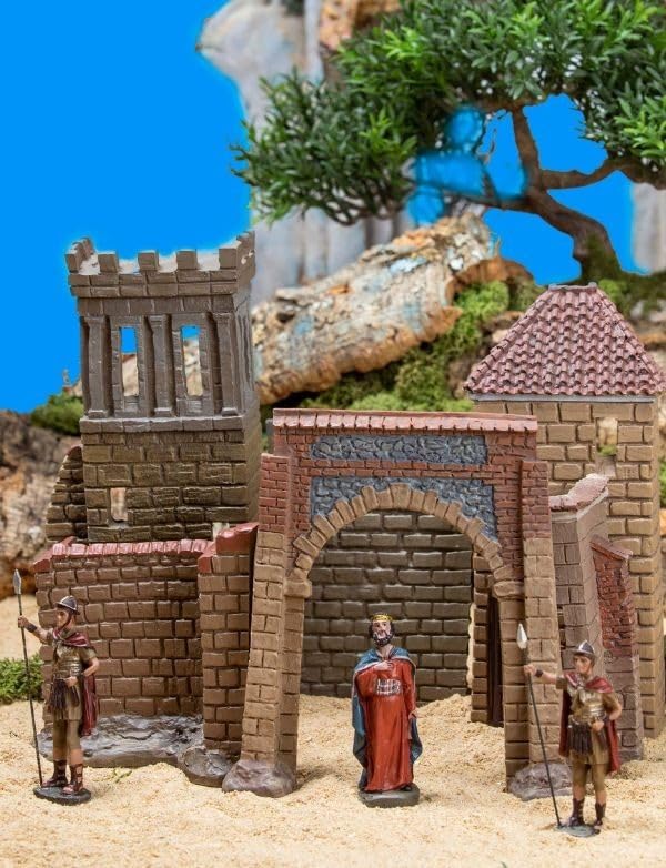 Château d'Hérode figurines de Belén décoration de Noël José Luis Mayo