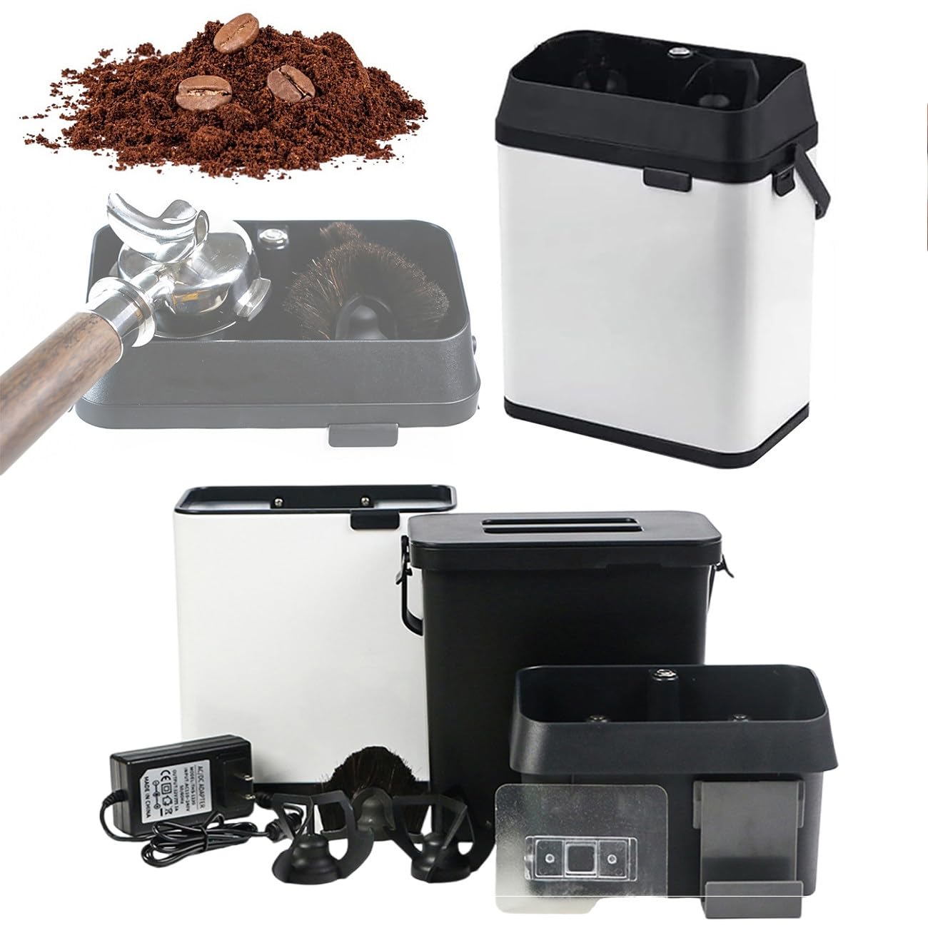 Máquina de Limpieza de portafiltros de 58 mm, Limpiador automático de portafiltros de café para Uso Comercial, 150 W/300 RPM, limpie su Cesta de café de Manera eficiente, rápida y Sencilla