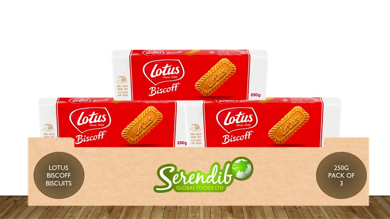 Buy Lotus Biscoff Biscuits 250g Pack of 3 Europe's No. 1 Cookie Since 1932 The Original