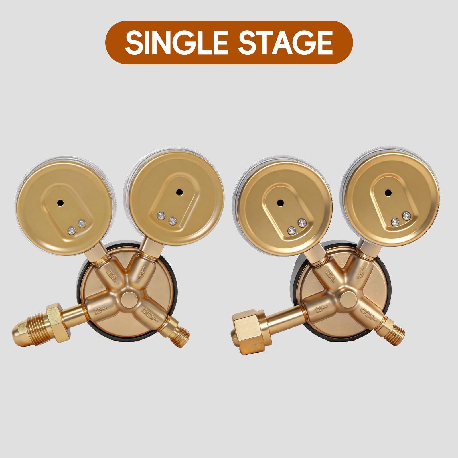Reguladores de oxígeno acetileno, CGA540 y CGA510, conexión de entrada, medidor de gas de soldadura, juego de regulador de acetileno de oxígeno para soldadura de gas, soplete de corte de gas