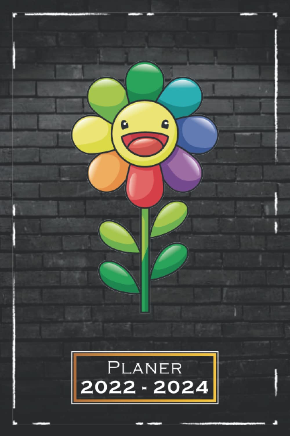 Paner 2022-2024: Sonnenblume, Bunt | A5 (6x9) | von Juli 2022 bis Juni 2024 | Softcover | 1 Woche auf 2 Seiten | mit Monatsübersicht & Kontakttabelle | Motif | qd3 (German Edition)