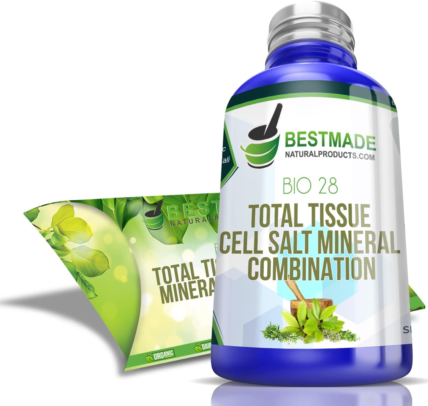 Bestmade Total Tissue Cell Salt Mineral Combination BIO28 - Helps Your Body Absorb and Use Nutrients, Increases Energy Levels, Helps Improve Sleep Patterns, Overall Health and Vitality, 350 Pellets