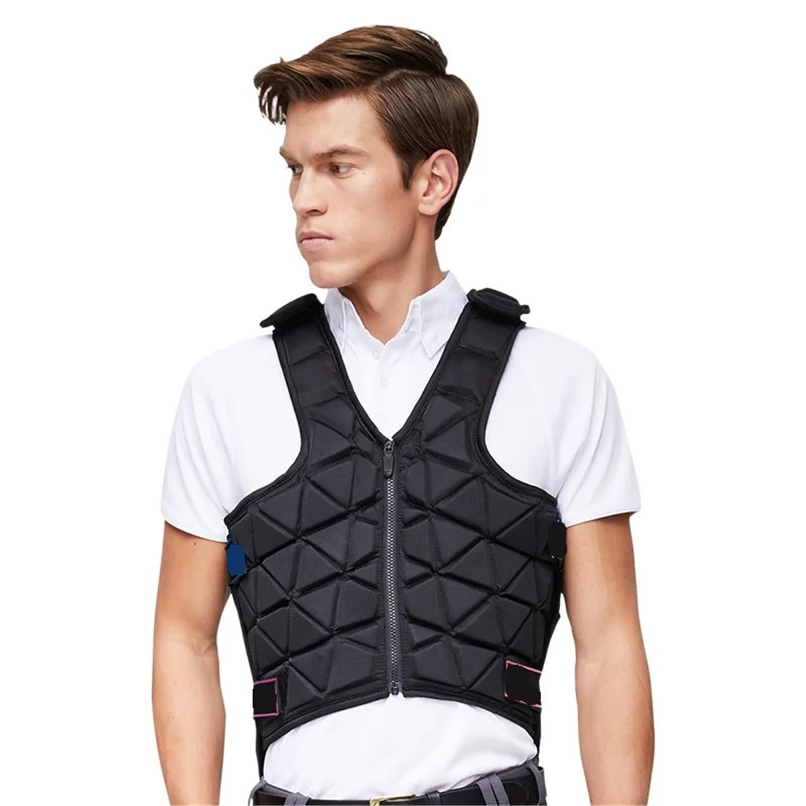 Gilet Equestre Armatura equestre for Adulti, Gilet Protettivo, Strato Ammortizzante ad Alto Spessore, assicurazione di Sicurezza per Equitazione(XL)