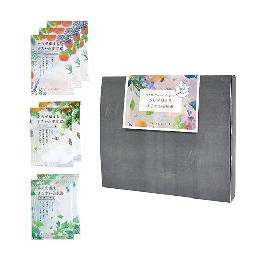 デイリーディライト 森と果実とハーブの香りを愉しむ7日間のバスギフト(まろやか美肌バスパウダー7包 アルカリ性のまろやかにごり湯 ご褒美 贈り物)