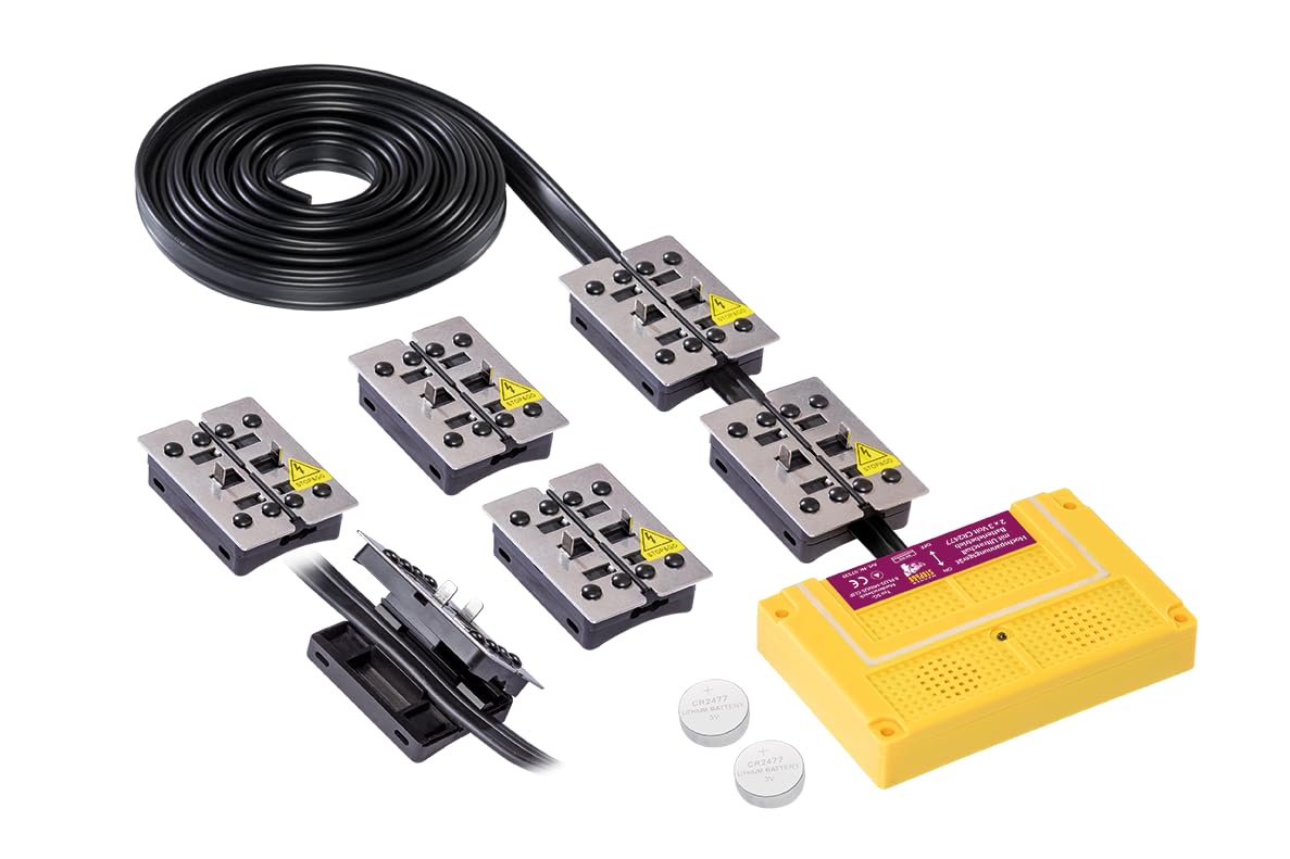 STOP&GO Marderabwehr 8 Plus-Minus Clip Hochspannungsgerät mit Ultraschall - Clip-Kontakt – ohne Bordnetzanschluss – superflache Slimline-Bauweise