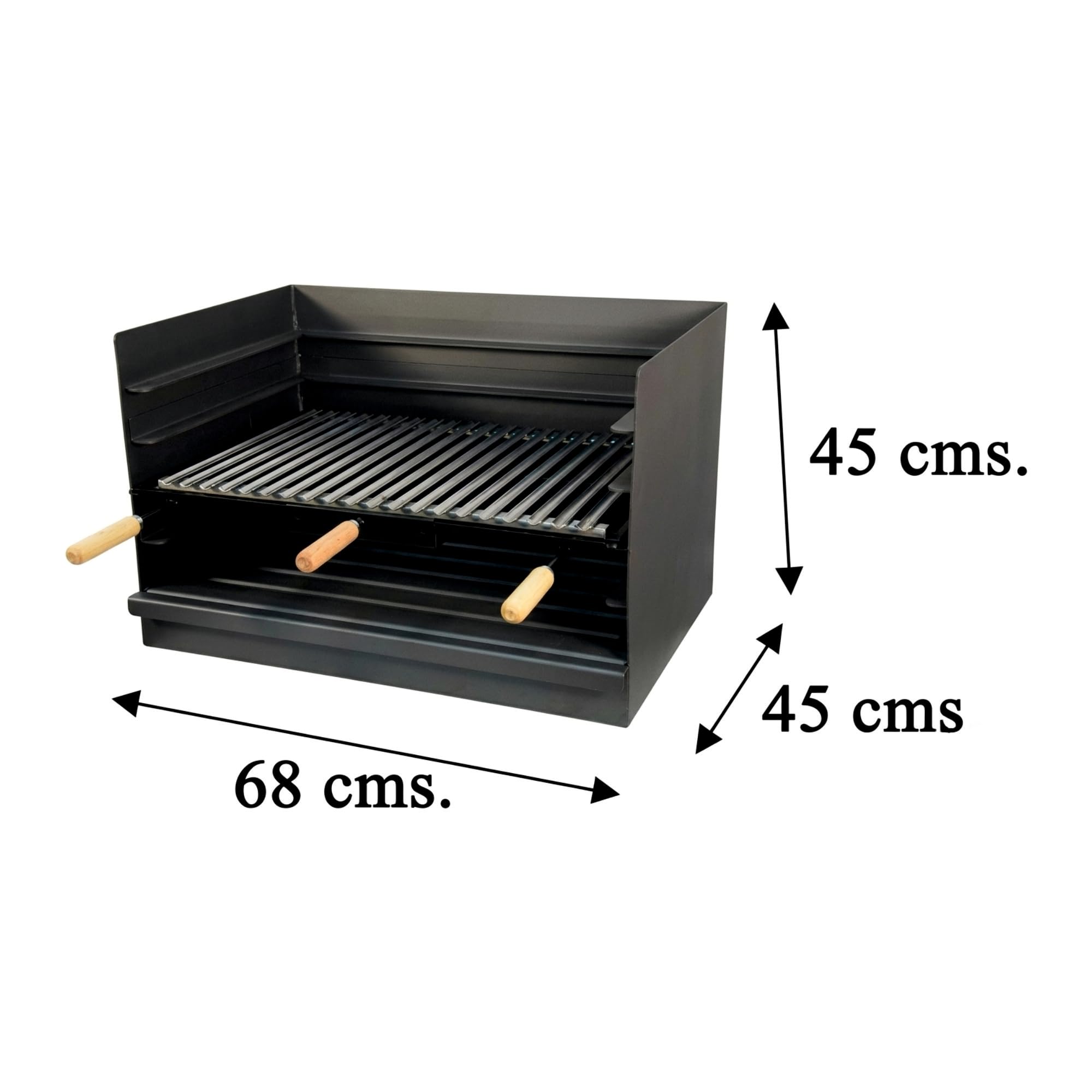 Imex El Zorro 71449 - Tiroir barbecue avec grill inox 68 x 45 x 45 cm.