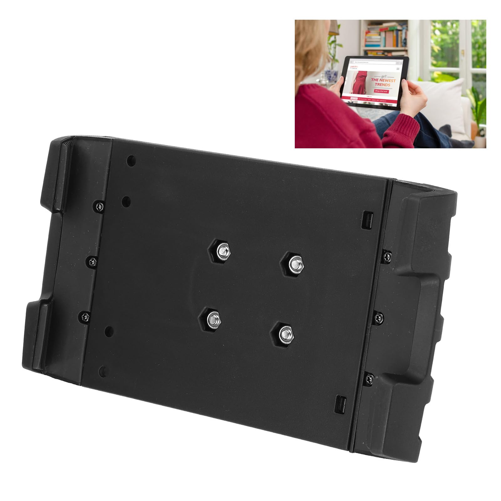 Support de Tablette pour Voiture avec tête sphérique, Support sans Fil de Tableau de Bord pour tablettes de 8 à 14 Pouces, Support de Console Extensible, Anti-Vibration et