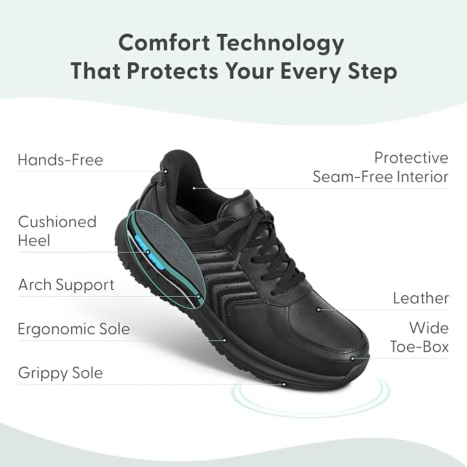 Orthofeet Navigate Orthopedic Men's Walking Shoes
