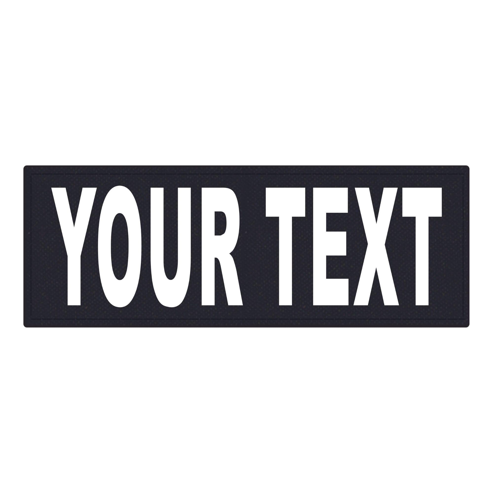 Custom Hook & Loop Patches - 6x2 Inch Tactical ID For Police, Military, Molle