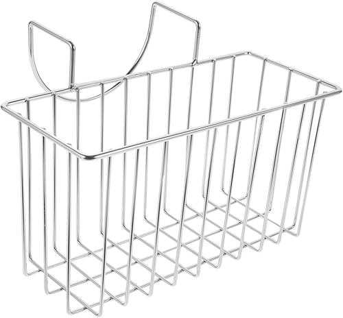 Estante para fregadero de cocina, soporte de almacenamiento de acero inoxidable, diseño fácil de limpiar