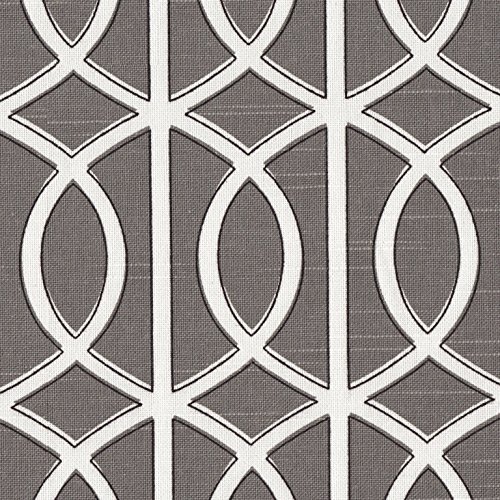 Homepop Swoop Arm Accent Chair, Grey Trellis Medium #TOP4