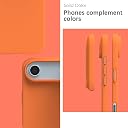 YATWIN Silicone Case for iPhone 17 Air, Soft-Touch, Shockproof, DustProof, Antiskid Phone Cover for Apple iPhone 17 Air - Orange gallery image