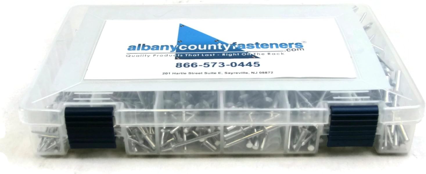 All Aluminum Closed End Pop Rivet Kit 4-2 through 6-8 - 551 Pieces