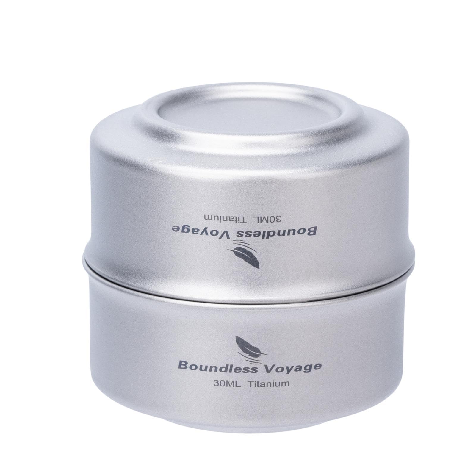 Boundless Voyage Ti3148D Tasse à thé en titane à double paroi pour camping en plein air 30 ml