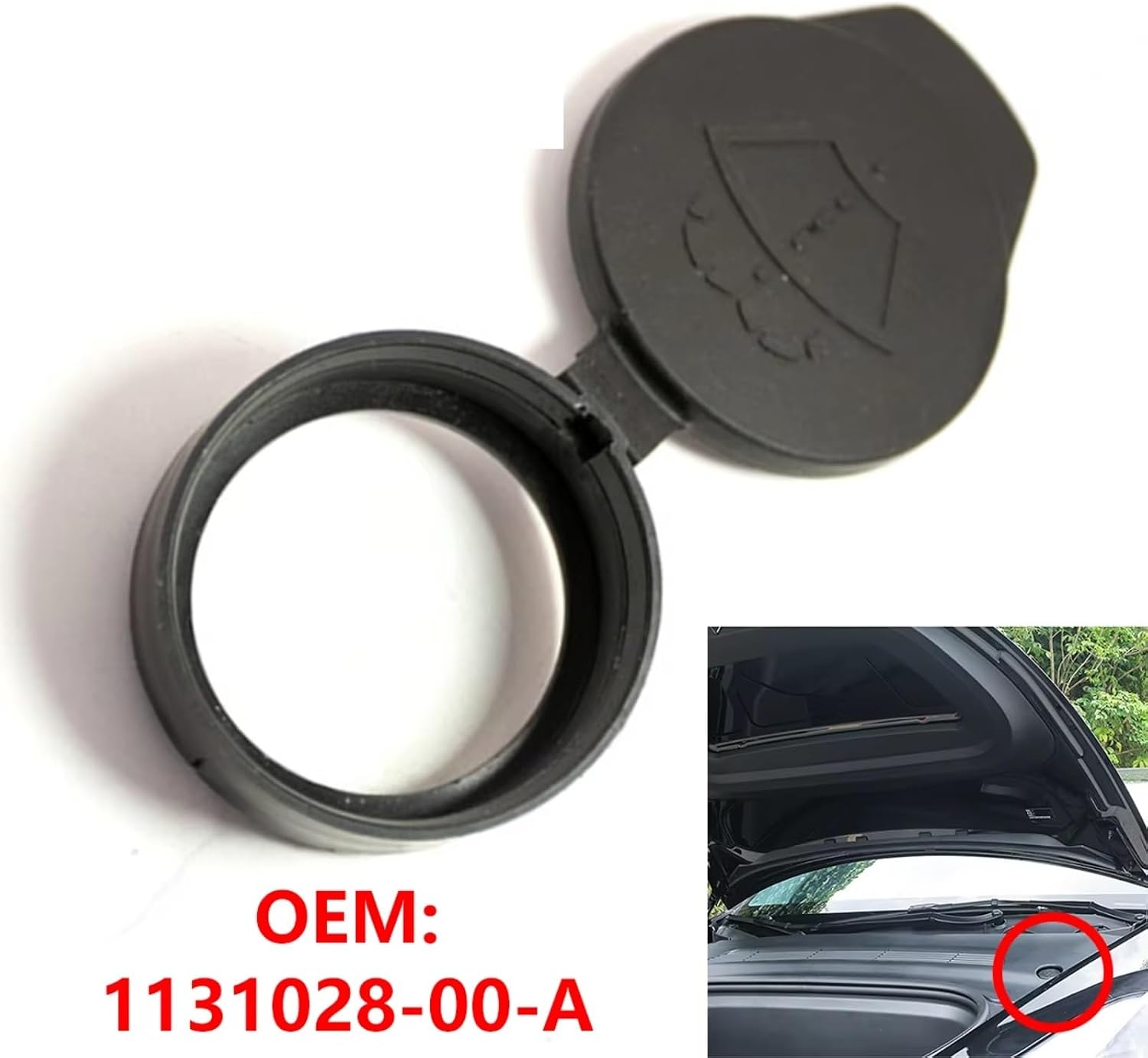 for Tesla for Model for 3 S X Y Car Windshield Wiper Washer Fluid Reservoir for Tank Cap 113102800A
