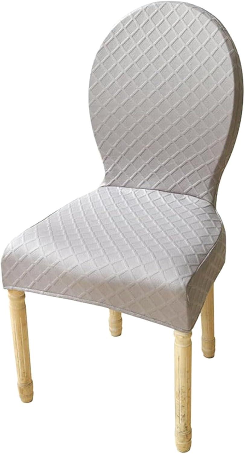 N/A Set of 1/2/4 Dining Chairs Slipcovers, with Round Back