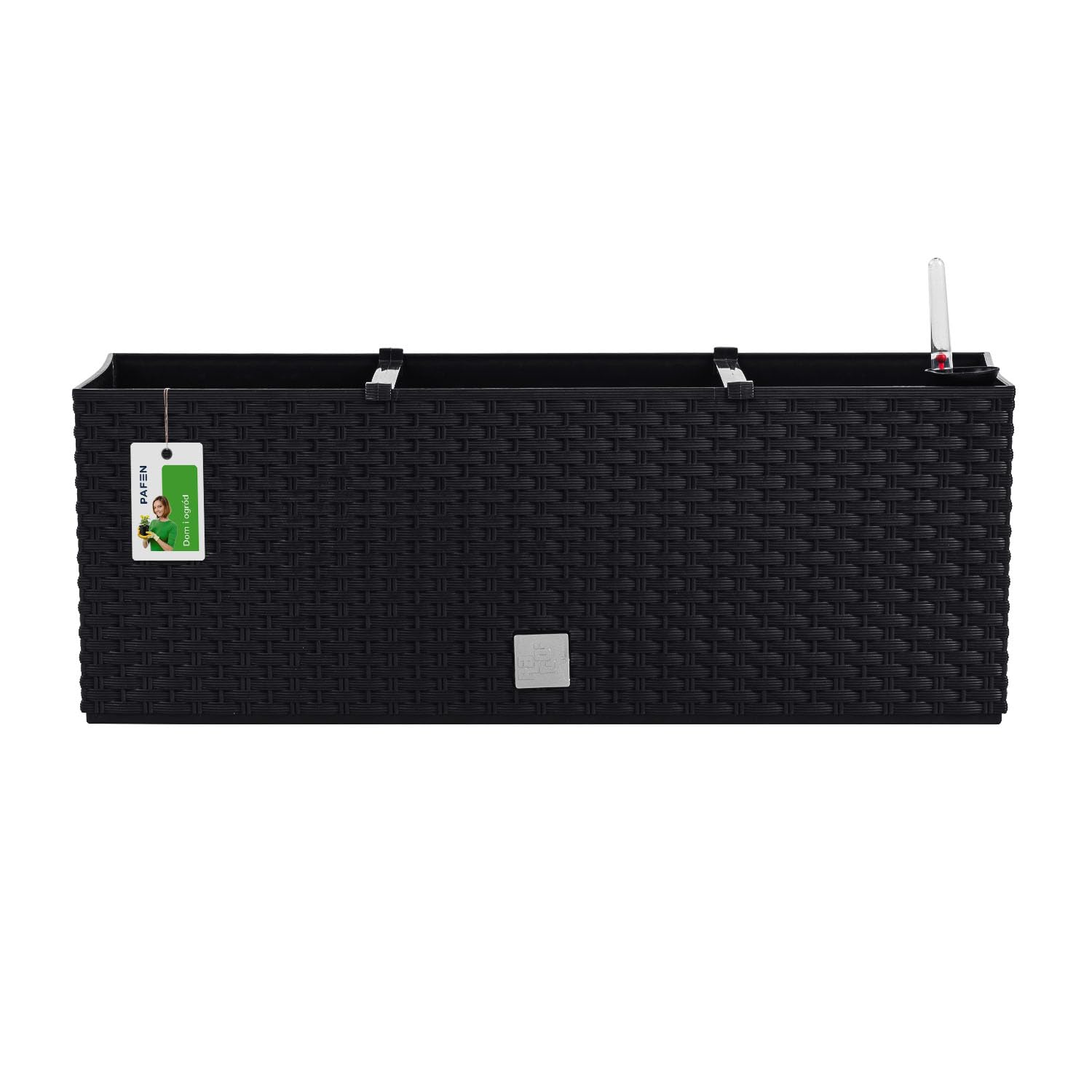 PAFEN 2in1 Set 2x Fioriere Da Balcone Fioriere Effetto Rattan 4x Colori Vaso Da Fiori (antracite - Foto 13