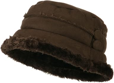 Faux Suede Bucket Hat 