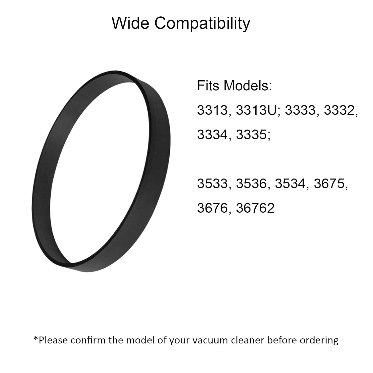 JIEPRO Vacuum Belts Compatible with Bissell 3313 3313U 3332 3333 3334 3335 3533 3534 3536 3674 3675 3676 Series PowerForce Helix and CleanView Rewind Cleaner(2 Pack)