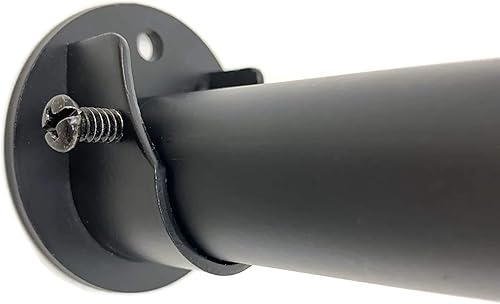 Miniatura 3 de Urbanest Soporte de barra de cortina de montaje interior de 58 a 34 pulgadas para marco de ventana, armario y soporte de extremo de barra de cortina