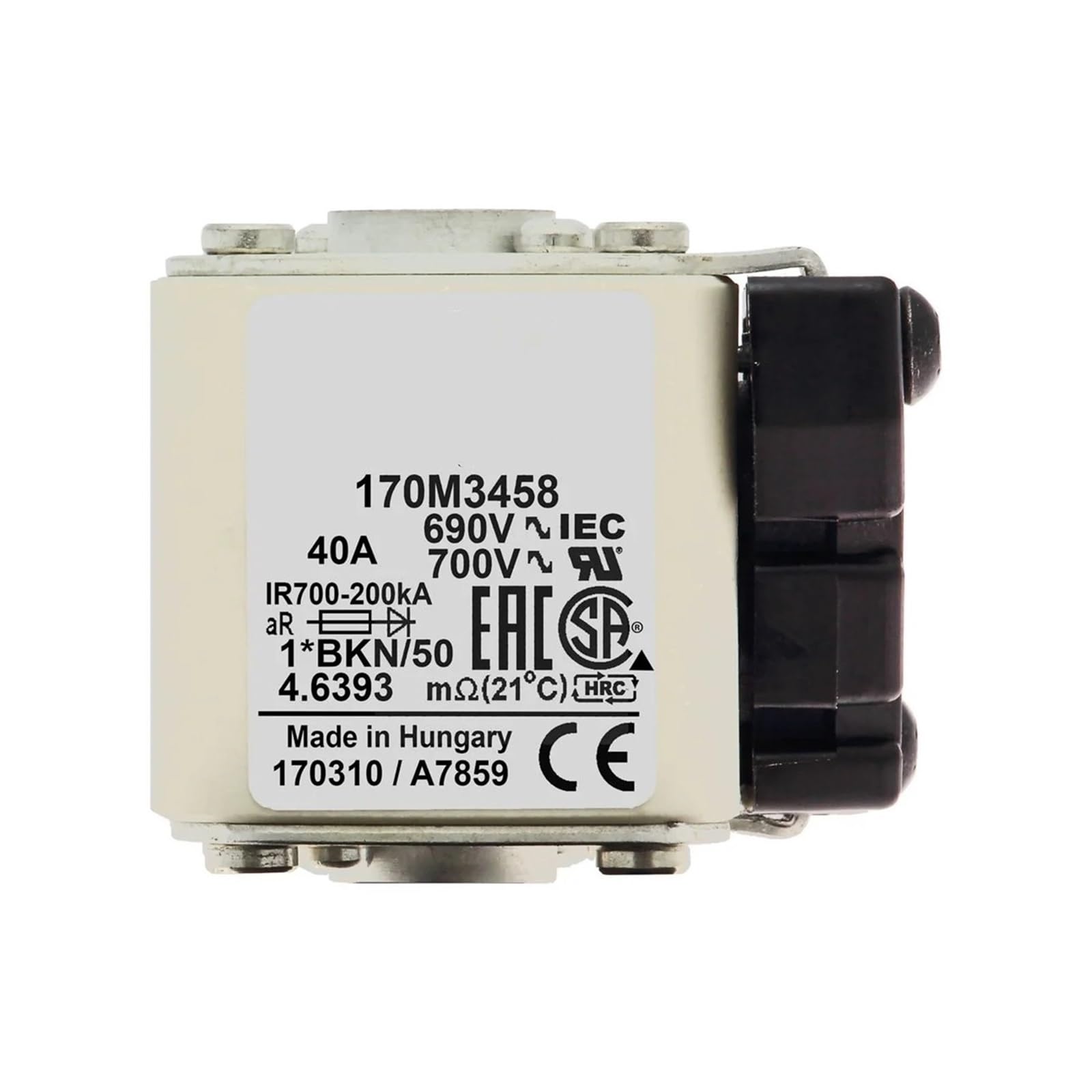Fusible 170M3465 indispensable pour la maintenance des systèmes de distribution d'énergie
