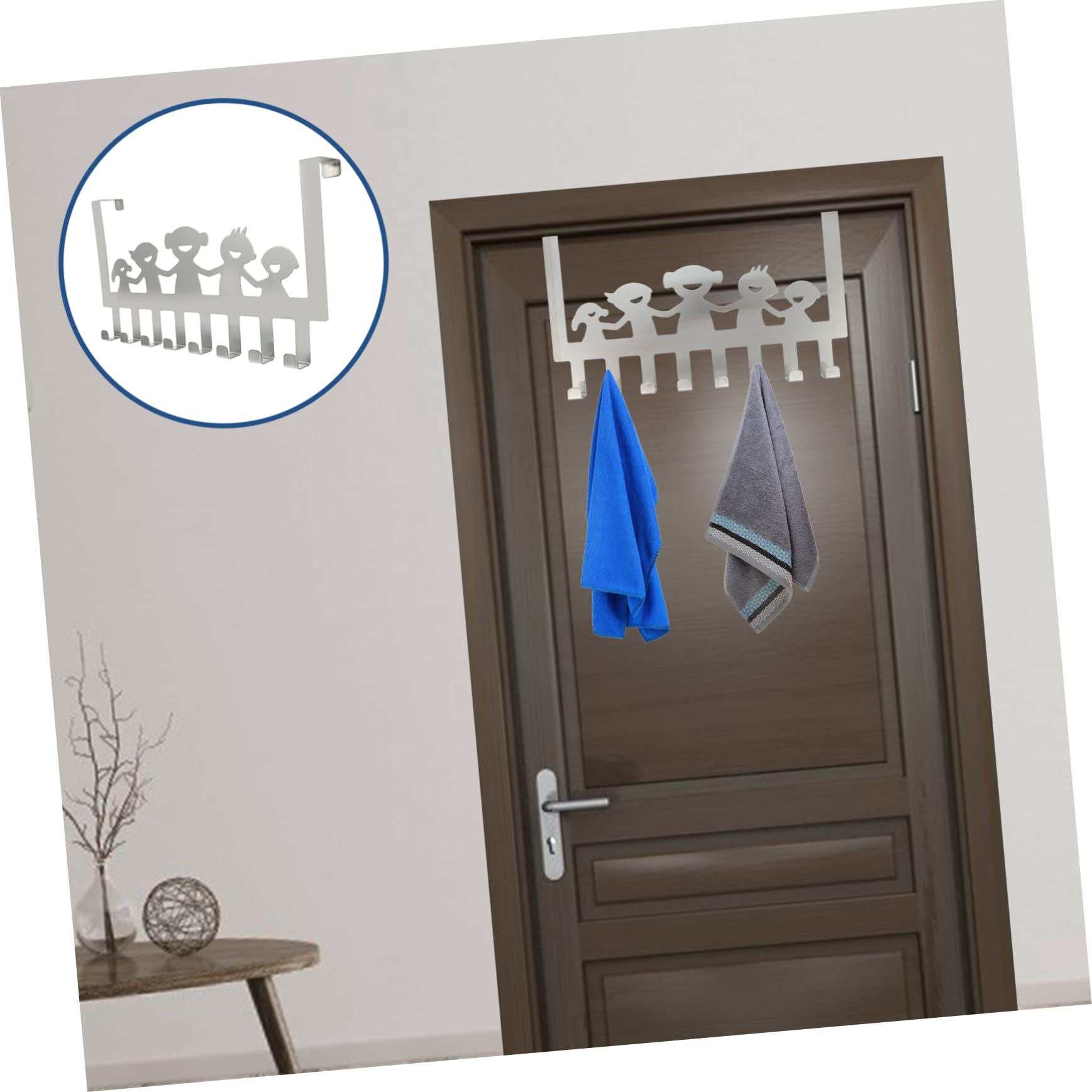LABRIMP 1pezzi Ganci Appendibili Acciaio Inossidabile Perforazione Organizer Da Per Cappotti e Accessori Per Entrate e Domestici Facile Installazione e Design