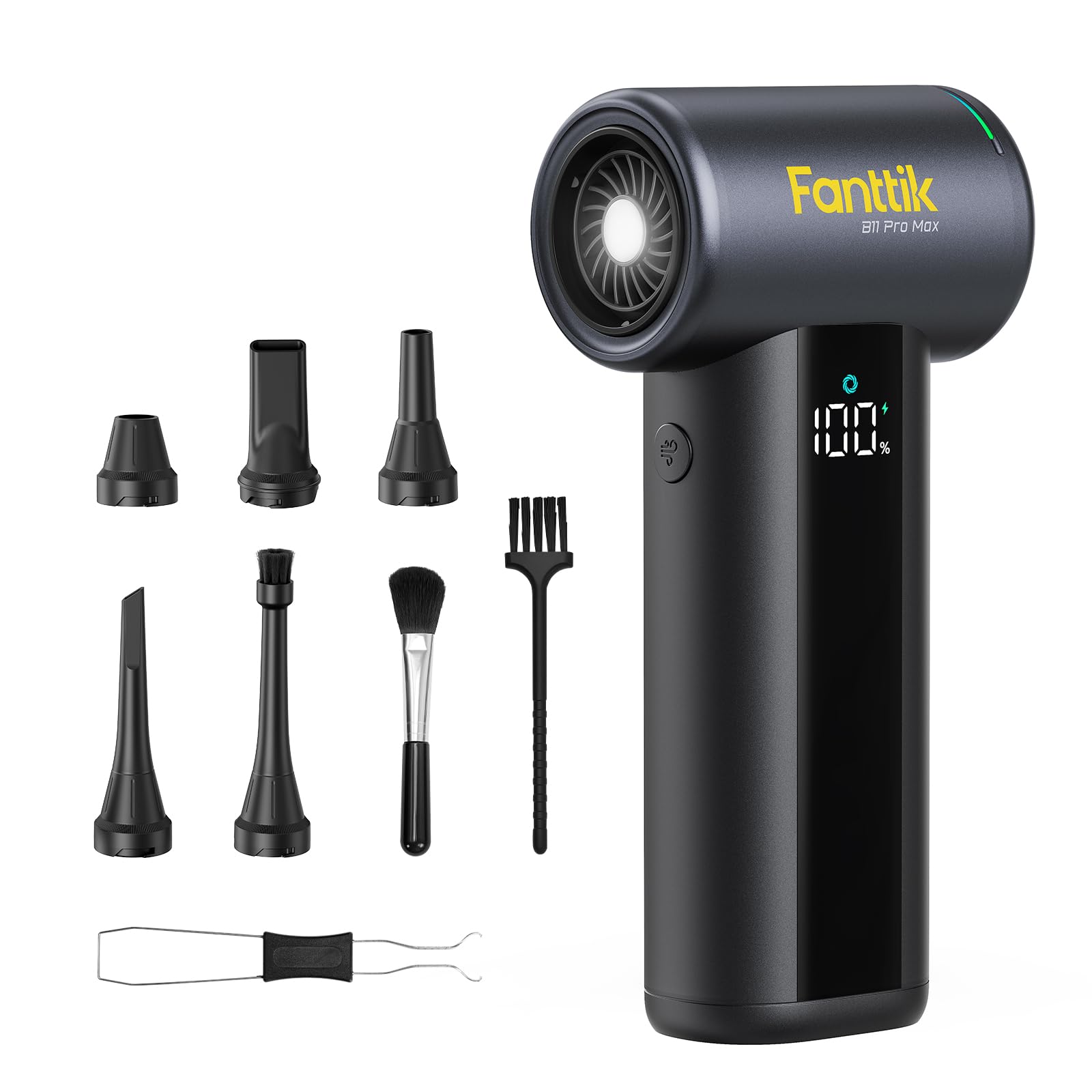 Fanttik B11 Pro Max Aria Compressa Elettrico 150000 Giri/Min per PC e Auto