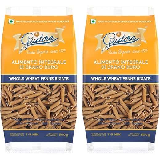 Gustora Whole Wheat Penne Pasta 1kg