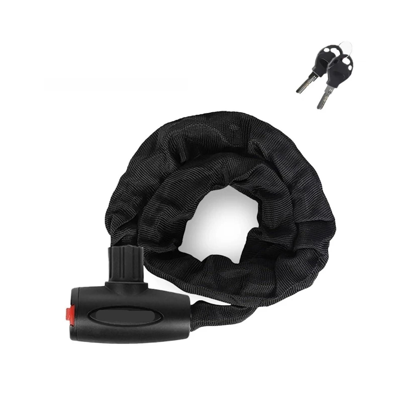 Ycenjepsaz Length 90Cm High Security Bicycle Chain Lock Portable Anti-Theft Mtb Mountain Bike Lock With 2 Keys For Scooter Electric Bike(Length 90Cm)