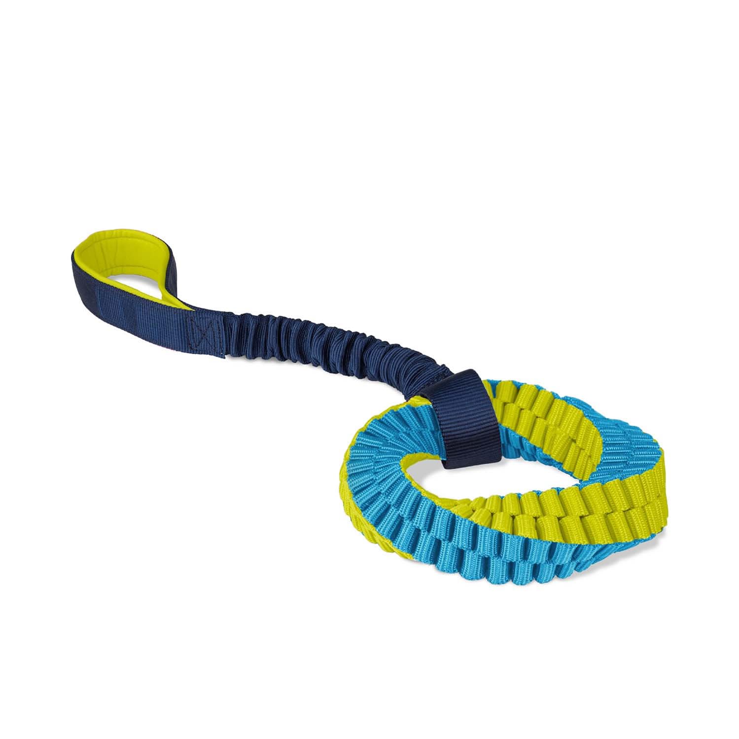 Coachi Tuggi Helix - Interactive Dog Toy for Tug of War & Play. Strong & Lightweight, Stretchy Bungee Handle, Reward Training, Interrupting Biting &